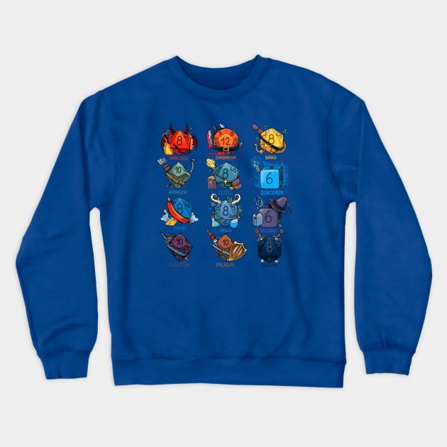 Dice Role Crewneck Sweatshirt by Vallina84